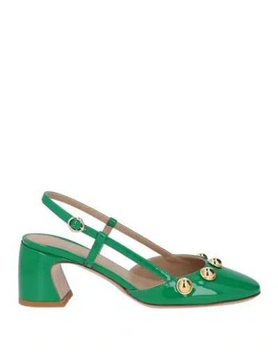 A.bocca A. Bocca Woman Pumps Green Size 8.5 Leather