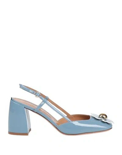 A.bocca A. Bocca Woman Pumps Light Blue Size 7 Leather