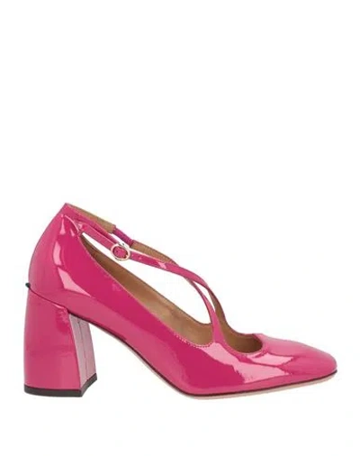 A.bocca A. Bocca Woman Pumps Magenta Size 6 Leather In Pink