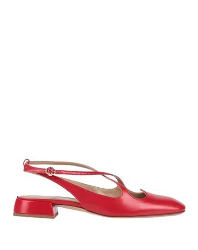A.bocca A. Bocca Woman Pumps Pink Size 6 Leather In Red