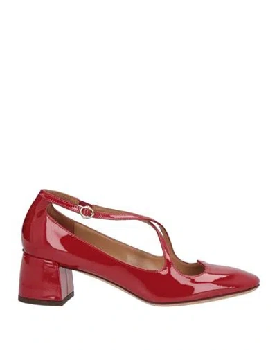 A.bocca A. Bocca Woman Pumps Red Size 10 Leather