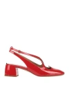 A.bocca 45mm Slingback Block-heel Mules In Red