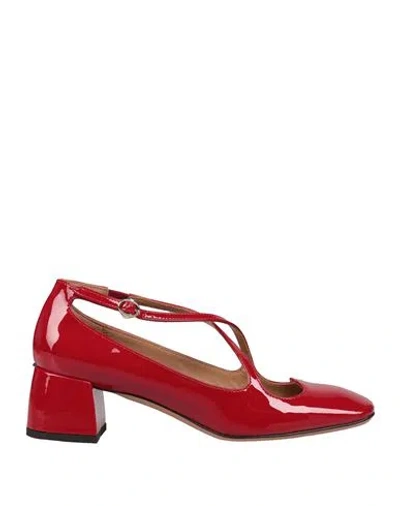 A.bocca A. Bocca Pump Two For Love In Vernice Woman Pumps Red Size 9 Soft Leather