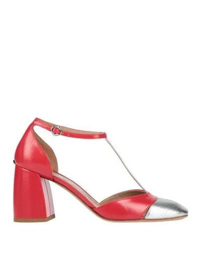 A.bocca A. Bocca Woman Pumps Red Size 8 Leather