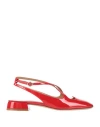 A.bocca A. Bocca Woman Pumps Red Size 8 Soft Leather In Red