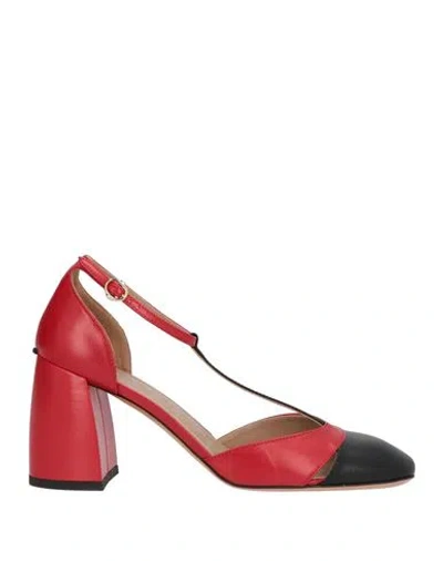 A.bocca A. Bocca Woman Pumps Red Size 8.5 Leather