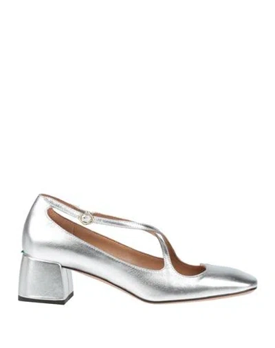 A.bocca A. Bocca Woman Pumps Silver Size 7.5 Leather