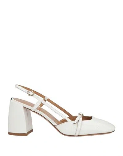 A.bocca A. Bocca Woman Pumps White Size 11 Leather In Red