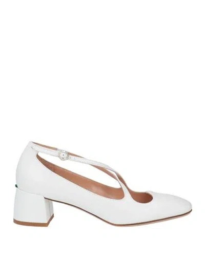 A.bocca A. Bocca Woman Pumps White Size 8.5 Calfskin