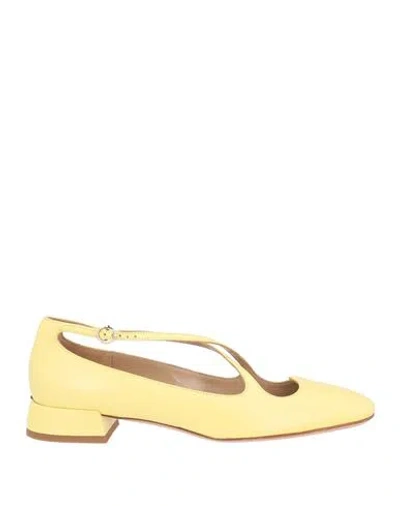 A.bocca A. Bocca Woman Pumps Yellow Size 8.5 Leather In Multi