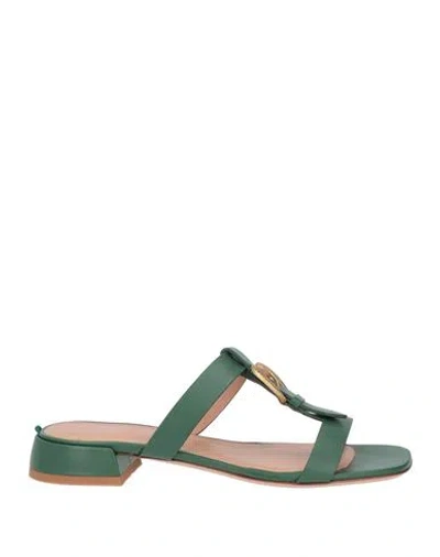 A.bocca A. Bocca Woman Sandals Dark Green Size 5 Calfskin