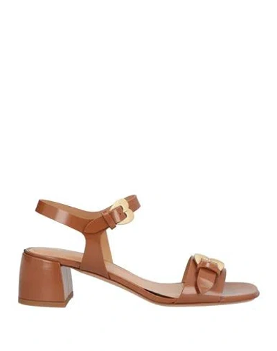 A.bocca A. Bocca Woman Sandals Tan Size 8 Leather In Brown