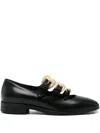 A.bocca Buckle Strap-detail Flat Pumps In Black