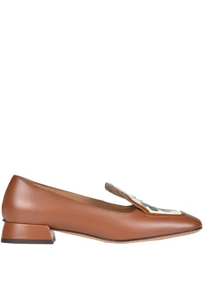A.bocca Leather Mocassins In Light Brown
