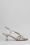 A.bocca 65mm Leather Sandals In Silver
