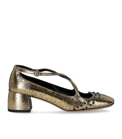 A.bocca Two For Love Gold Pump In Neutral