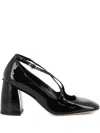 A.bocca Two For Love Leather Cross-strap Pumps In Black