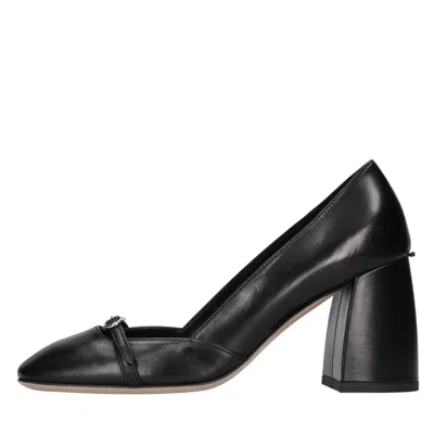 A.bocca With Heel In Nero Neri E Grigi