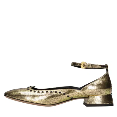 A.bocca With Heel In Oro Marroni
