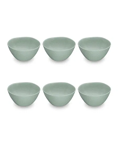 Abode Homewares 5.9" Wheat Pp 6-piece Bowl Set, 19 oz In Green