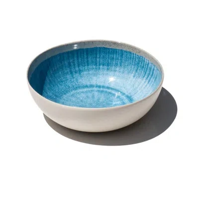 Abode Homewares Coastal Reactive Newwave Melamine Bowl - Blue - 7" - Set Of 6