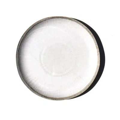 Abode Homewares Coastal Reactive Newwave Melamine Salad Plate - White - 8.5" - Set Of 6