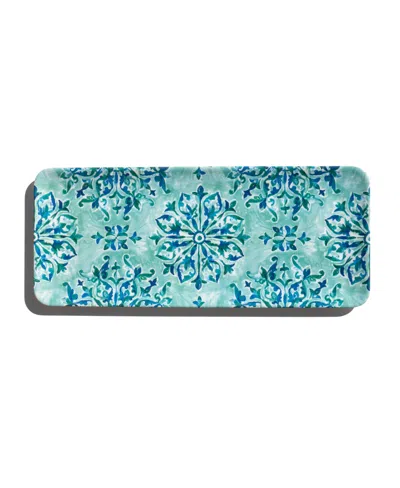 Abode Homewares D'azur Long Tray In Blue