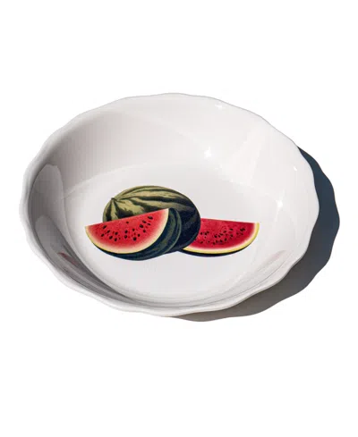 Abode Homewares Fruitstand 13.7" Melamine Serving Bowl In Multi