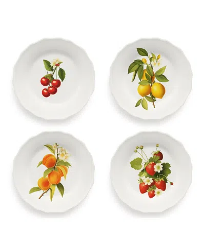 Abode Homewares Fruitstand Newwave Melamine Salad Plates, Set Of 4 In Multi