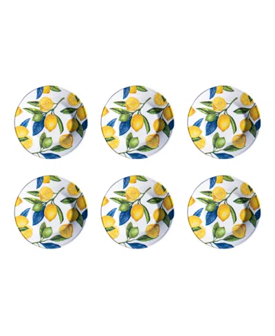 Abode Homewares Lemon Orchard 6-pc. Salad Plates, Service For 6 In Yellow