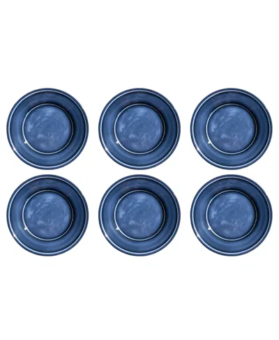 Abode Homewares Madison 6-pc. Salad Plates, Service For 6 In Blue