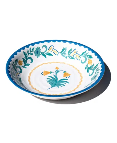 Abode Homewares Montelupo 13.8" Melamine Serving Bowl In Multi