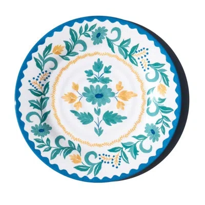 Abode Homewares Montelupo Newwave Melamine Dinner Plate - Multicolor - 10.5" - Set Of 6