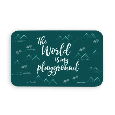 Abode Homewares Playground Pet Placemat In Green