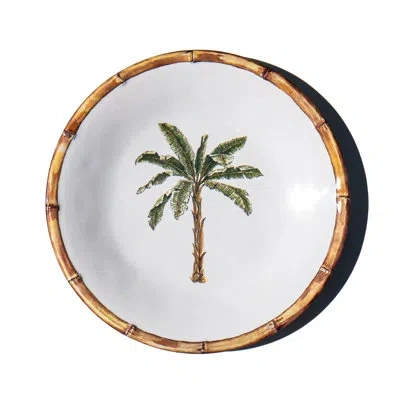 Abode Homewares Rainforest Palm Newwave Melamine Salad Plate - Green - 8.5" - Set Of 6