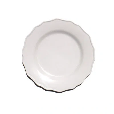 Abode Homewares Scallop Newwave Melamine Salad Plate - Cream - 8.7" - Set Of 6