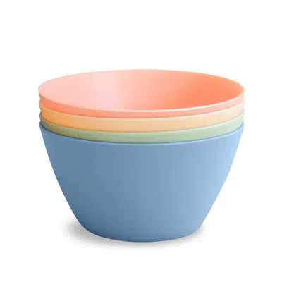 Abode Homewares Tarhong  Essential Pp Cereal Bowls 5.6 X 3,assorted 4 Pack In Blue;green;yellow;orange