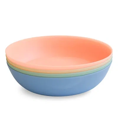 Abode Homewares Tarhong  Essential Pp Low Bowls 8.6 X 2. , Assorted 4 Pack In Blue;green;orange