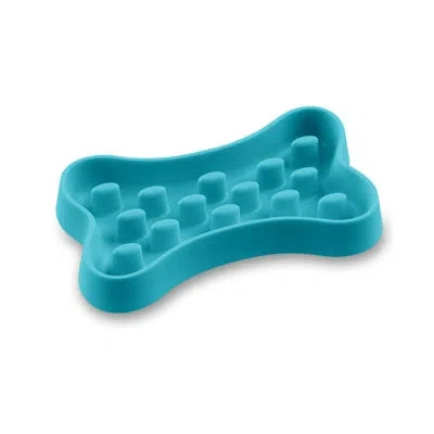 Abode Homewares Tarhongslow Chow Bone Slow Feeder In Teal