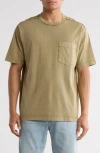 Abound Acid Wash Pocket T-shirt In Green