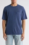 Abound Acid Wash Pocket T-shirt In Blue Indigo