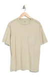 Abound Acid Wash Pocket T-shirt In Grey Owl