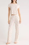 Abound After Hours Pointelle Pajamas In White