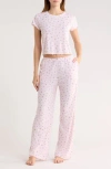 Abound After Hours Pointelle Pajamas In Pink