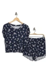 Abound After Hours Short Pajama Set In Blue