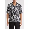 Abound Animal Print Camp Shirt