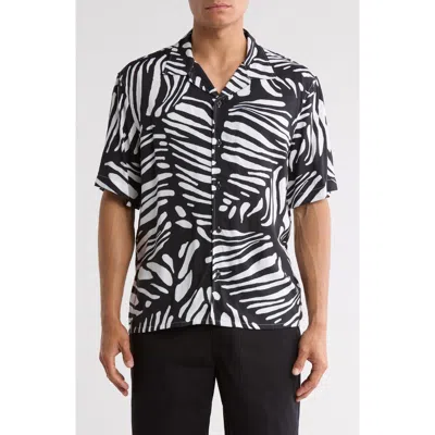 Abound Animal Print Camp Shirt