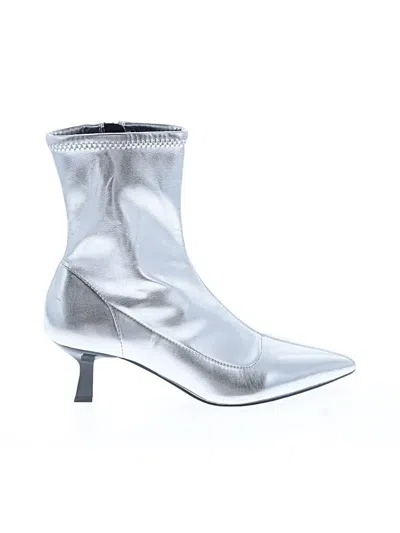 Pre-owned Abound Ankle Boots In Silver