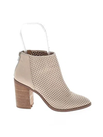 Pre-owned Abound Ankle Boots In Tan
