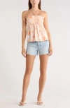 Abound Babydoll Halter Top In Orange